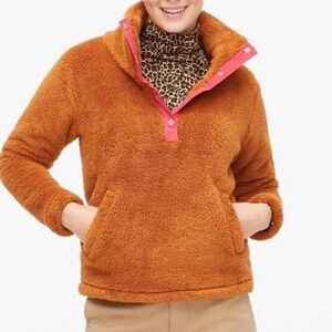 J. Crew Sherpa Pullover with Pockets Large